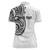 Hawaii and Japanese Culture Personalised Women Polo Shirt With Polynesian Tribal Tattoo Style LT9 - Polynesian Pride