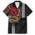 Hawaii and Japanese Oni Mask Personalised Hawaiian Shirt Kakau Pattern Dark Art Style