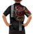 Hawaii and Japanese Oni Mask Personalised Hawaiian Shirt Kakau Pattern Dark Art Style