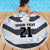 Japan Pacific Rugby 2022-23 Custom Beach Blanket Black Sakura Japanese Wave Pattern
