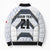 Japan Pacific Rugby 2022-23 Custom Bomber Puffer Jacket Black Sakura Japanese Wave Pattern - Polynesian Pride