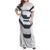 Japan Pacific Rugby 2022-23 Custom Family Matching Off Shoulder Maxi Dress and Hawaiian Shirt Black Sakura Japanese Wave Pattern