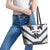 Japan Pacific Rugby 2022-23 Custom Leather Tote Bag Black Sakura Japanese Wave Pattern