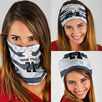 Japan Pacific Rugby 2022-23 Custom Neck Gaiter Black Sakura Japanese Wave Pattern - Polynesian Pride