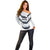 Japan Pacific Rugby 2022-23 Custom Off Shoulder Sweater Black Sakura Japanese Wave Pattern