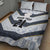 Japan Pacific Rugby 2022-23 Custom Quilt Bed Set Black Sakura Japanese Wave Pattern
