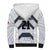 Japan Pacific Rugby 2022-23 Custom Sherpa Hoodie Black Sakura Japanese Wave Pattern
