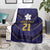 Japan Pacific Rugby 2022-23 Custom Blanket Blue Sakura Japanese Wave Pattern