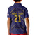 Japan Pacific Rugby 2022-23 Custom Kid Polo Shirt Blue Sakura Japanese Wave Pattern