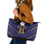 Japan Pacific Rugby 2022-23 Custom Leather Tote Bag Blue Sakura Japanese Wave Pattern