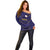 Japan Pacific Rugby 2022-23 Custom Off Shoulder Sweater Blue Sakura Japanese Wave Pattern