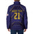 Japan Pacific Rugby 2022-23 Custom Padded Jacket Blue Sakura Japanese Wave Pattern - Polynesian Pride