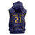 Japan Pacific Rugby 2022-23 Custom Sleeveless Hoodie Blue Sakura Japanese Wave Pattern - Polynesian Pride
