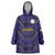 Japan Pacific Rugby 2022-23 Custom Wearable Blanket Hoodie Blue Sakura Japanese Wave Pattern