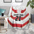 Japan Pacific Rugby 2022-23 Custom Blanket Red Sakura Japanese Wave Pattern