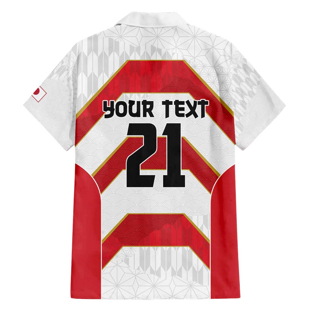 Japan Pacific Rugby 2022-23 Custom Family Matching Long Sleeve Bodycon Dress and Hawaiian Shirt Red Sakura Japanese Wave Pattern