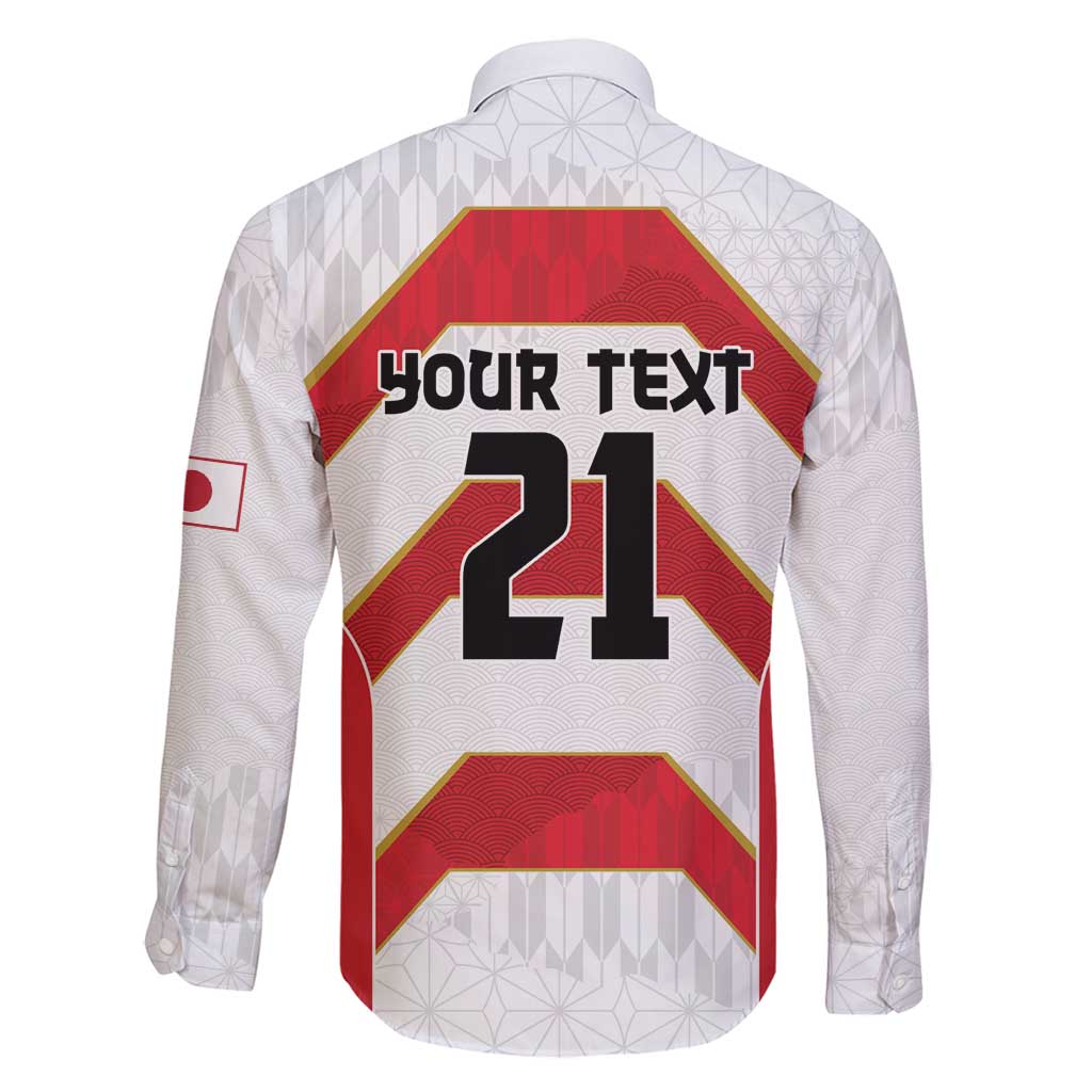 Japan Pacific Rugby 2022-23 Custom Family Matching Mermaid Dress and Hawaiian Shirt Red Sakura Japanese Wave Pattern