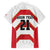 Japan Pacific Rugby 2022-23 Custom Family Matching Off Shoulder Maxi Dress and Hawaiian Shirt Red Sakura Japanese Wave Pattern