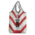 Japan Pacific Rugby 2022-23 Custom Grocery Bag Red Sakura Japanese Wave Pattern