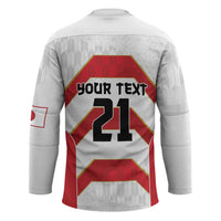 Japan Pacific Rugby 2022-23 Custom Hockey Jersey Red Sakura Japanese Wave Pattern - Polynesian Pride