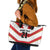 Japan Pacific Rugby 2022-23 Custom Leather Tote Bag Red Sakura Japanese Wave Pattern