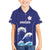Japan Pacific Rugby Custom Hawaiian Shirt Go Sakura Japanese Wave Pattern