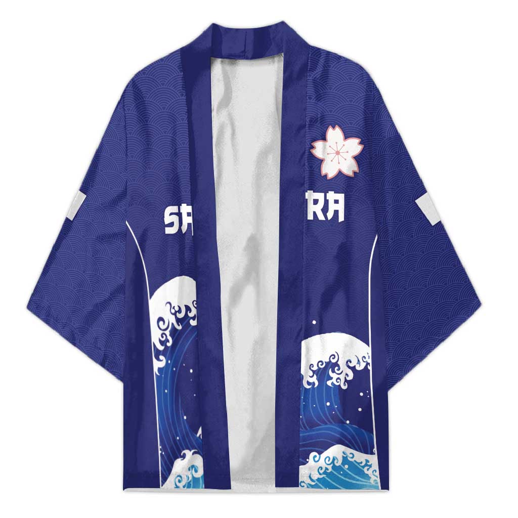 Japan Pacific Rugby Custom Kimono Go Sakura Japanese Wave Pattern - Polynesian Pride