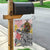 Japanese Samurai Warrior Garden Flag Colorful Polynesian Tattoo Style