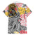 Japanese Samurai Warrior Hawaiian Shirt Colorful Polynesian Tattoo Style