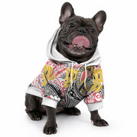 Japanese Samurai Warrior Pet Hoodie Colorful Polynesian Tattoo Style LT9 - Polynesian Pride