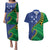 Solomon Islands Independence Day 1978 Personalised Couples Matching Puletasi and Hawaiian Shirt Polynesian Pattern with Flag Style