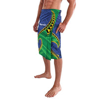 Solomon Islands Independence Day 1978 Personalised Lavalava Polynesian Pattern with Flag Style