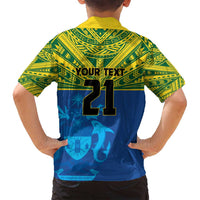 Solomon Islands Rugby Custom Family Matching Long Sleeve Bodycon Dress and Hawaiian Shirt Simple Coat of arm Polynesian Pattern LT9 - Polynesian Pride