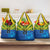 Solomon Islands Rugby Custom Grocery Bag Simple Coat of arm Polynesian Pattern