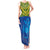 Solomon Islands Rugby Custom Tank Maxi Dress Simple Coat of arm Polynesian Pattern