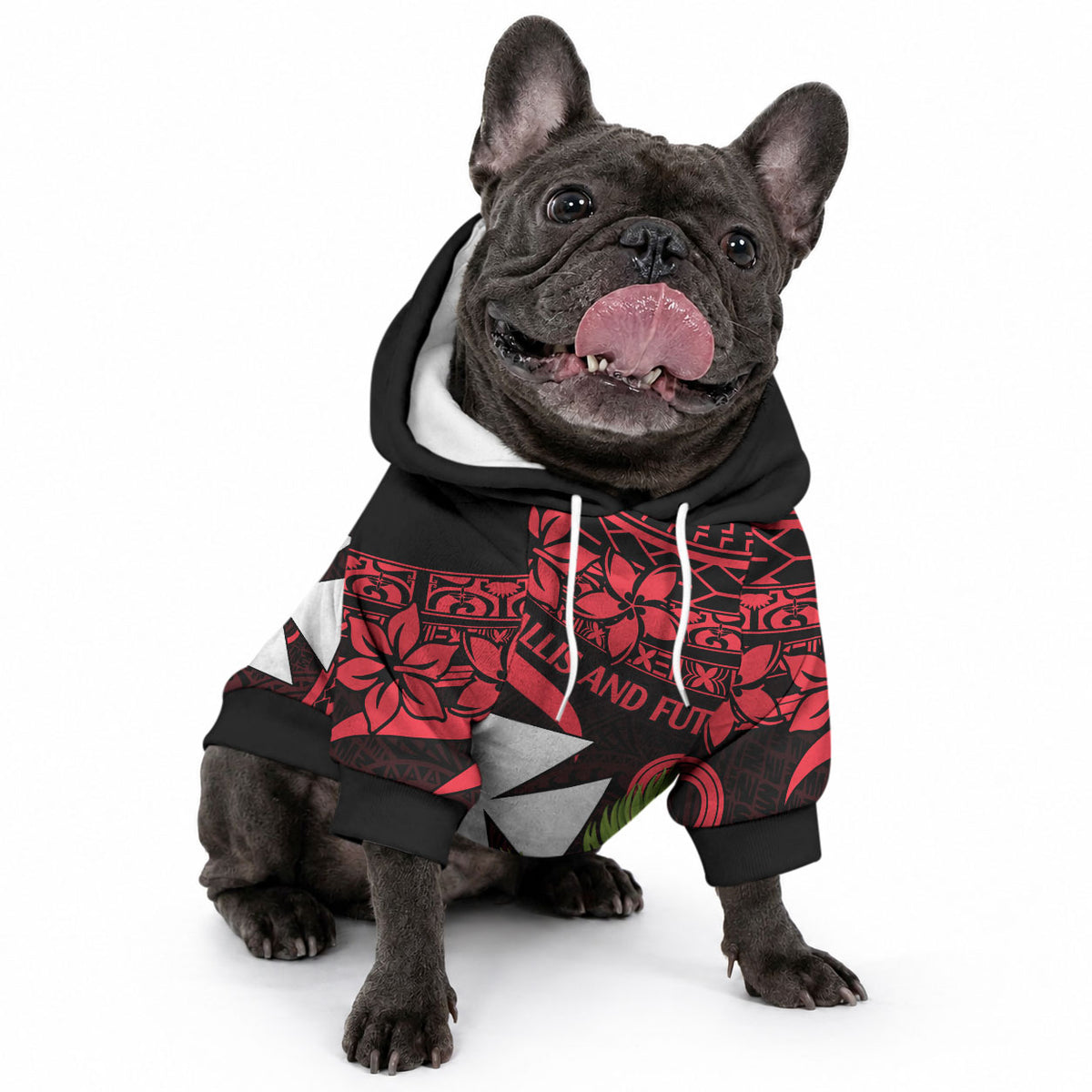 Wallis and Futuna Pet Hoodie Happy Territory Day LT9 - Polynesian Pride