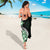 Plumeria Tribal Tattoo Sarong Green Polynesian Pattern