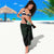 Plumeria Tribal Tattoo Sarong Green Polynesian Pattern