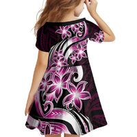 Plumeria Tribal Tattoo Family Matching Tank Maxi Dress and Hawaiian Shirt Pink Polynesian Pattern LT9 - Polynesian Pride