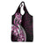 Plumeria Tribal Tattoo Grocery Bag Pink Polynesian Pattern