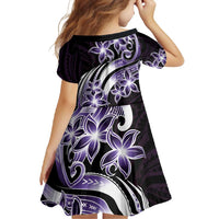 Plumeria Tribal Tattoo Family Matching Mermaid Dress and Hawaiian Shirt Purple Polynesian Pattern LT9 - Polynesian Pride