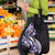 Plumeria Tribal Tattoo Grocery Bag Purple Polynesian Pattern