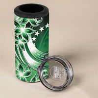 Cook Islands Tattoo 4 in 1 Can Cooler Tumbler Plumeria Polynesian Pattern LT9 - Polynesian Pride