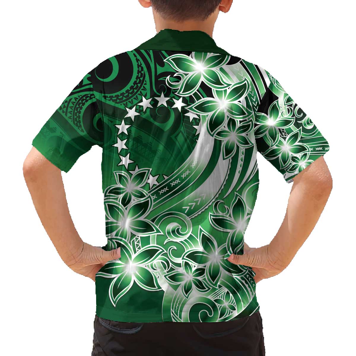 Cook Islands Tattoo Family Matching Puletasi and Hawaiian Shirt Plumeria Polynesian Pattern