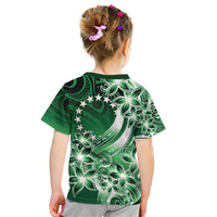 Cook Islands Tattoo Kid T Shirt Plumeria Polynesian Pattern