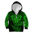 New Zealand Rugby Kid Hoodie Silver Fern All Black Mix Ta Moko Green Style LT9 Zip Hoodie Green - Polynesian Pride