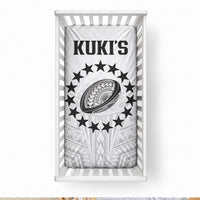 World Rugby Cook Islands Baby Bed Cover Kukis Make History LT9 28 × 52 in White - Polynesian Pride