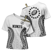 World Rugby Cook Islands Cross Shoulder Shirt Kukis Make History - Polynesian Pride
