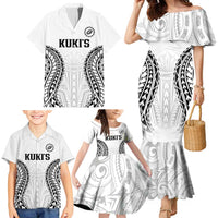 World Rugby Cook Islands Family Matching Mermaid Dress and Hawaiian Shirt Kukis Make History LT9 - Polynesian Pride