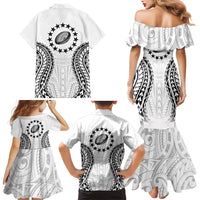 World Rugby Cook Islands Family Matching Mermaid Dress and Hawaiian Shirt Kukis Make History LT9 - Polynesian Pride